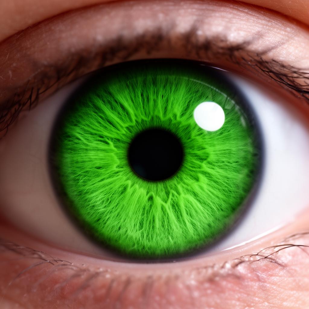 Realistic photograph of a True Green iris