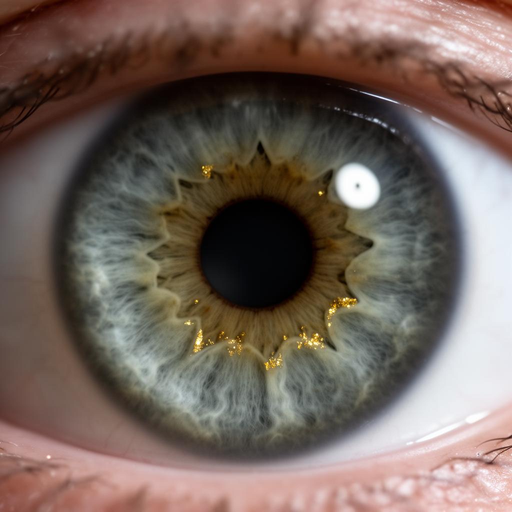 Realistic photograph of a Cool Hazel iris