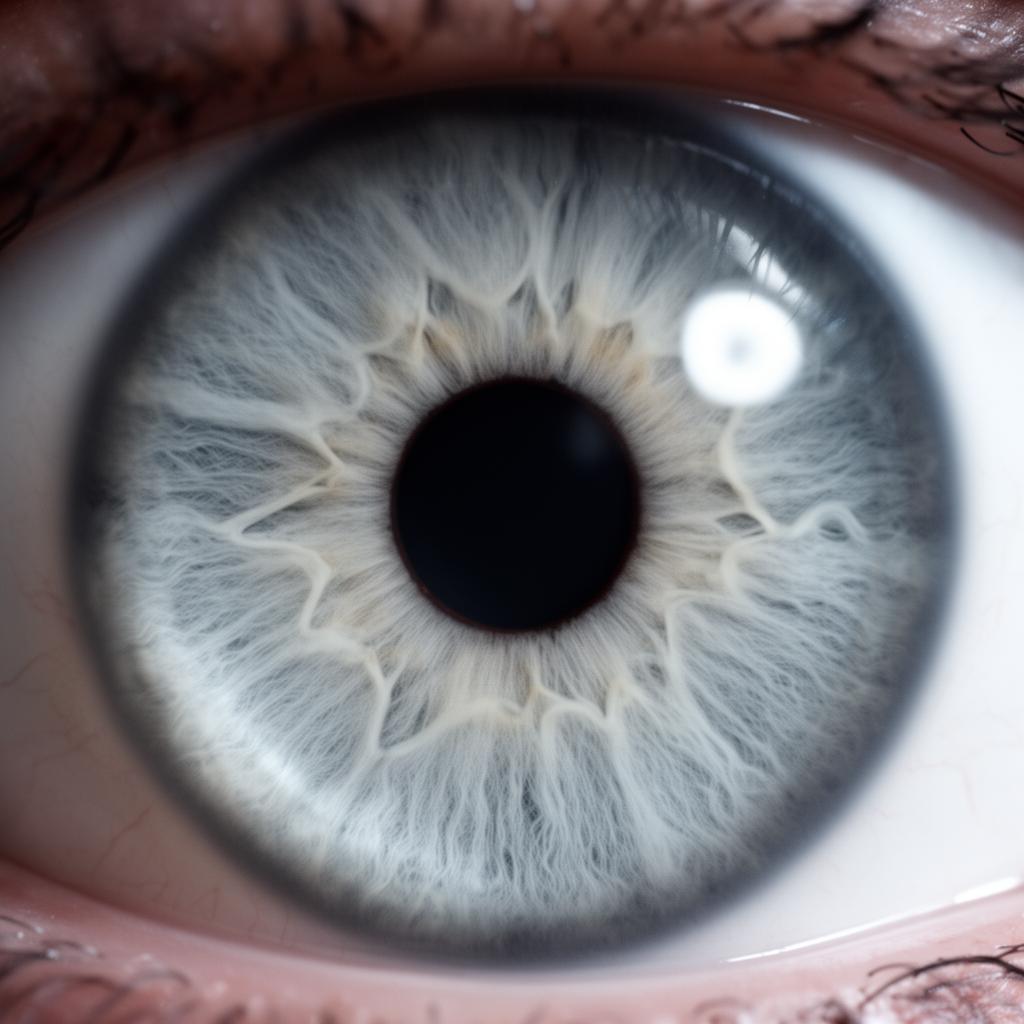 Realistic photograph of a Gray iris